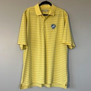 Donald Ross Golf yellow polo featuring the WV Golf Association